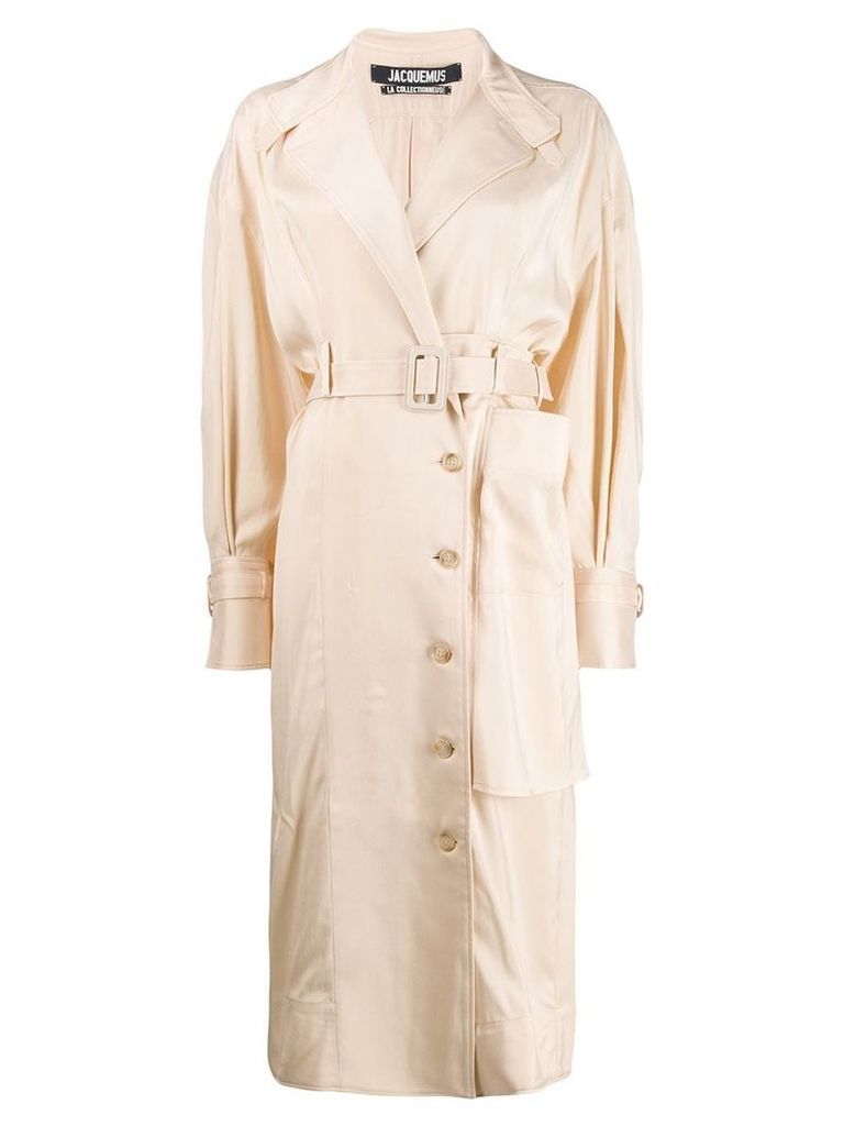 Jacquemus belted trench coat - Neutrals