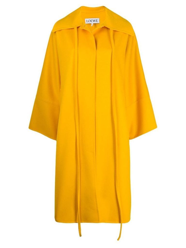 Loewe oversized ribbon coat - Yellow