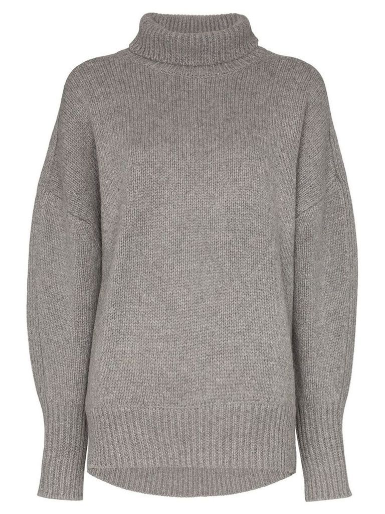Hyke roll neck knit jumper - Grey
