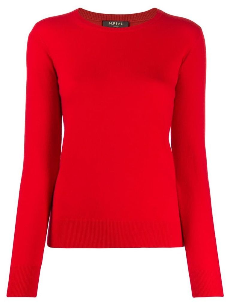 N.Peal round neck sweater - Red