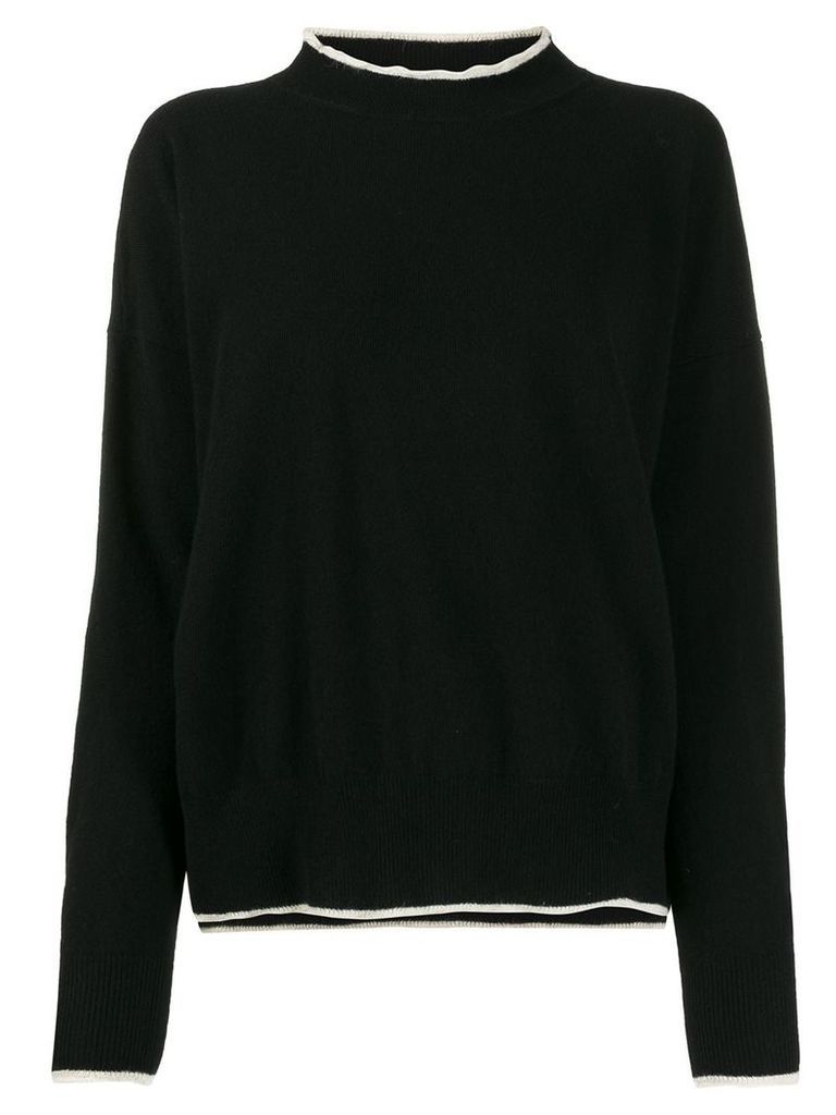 Marni contrast-trim sweater - Black