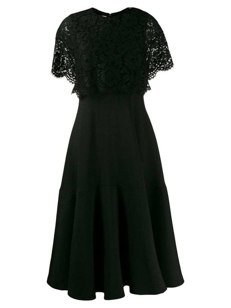 Valentino lace layered dress - Black