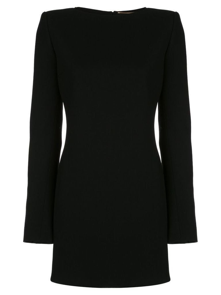 Saint Laurent bow-detail open-back mini dress - Black