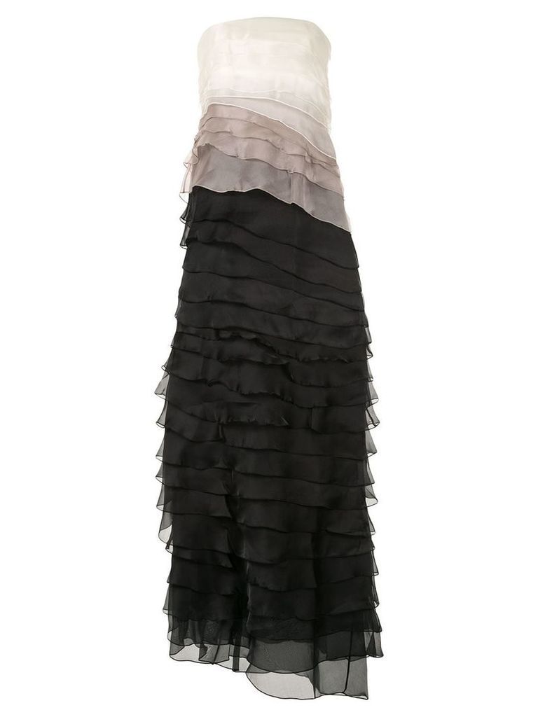 Paule Ka layered colour-block dress - Black