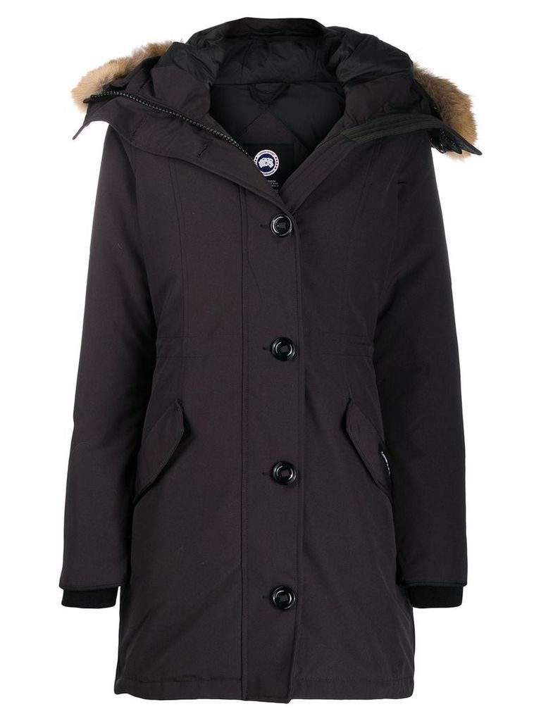 Canada Goose zipped parka coat - Black