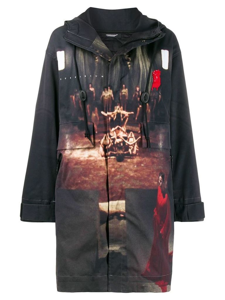 Undercover printed shell jacket - Black