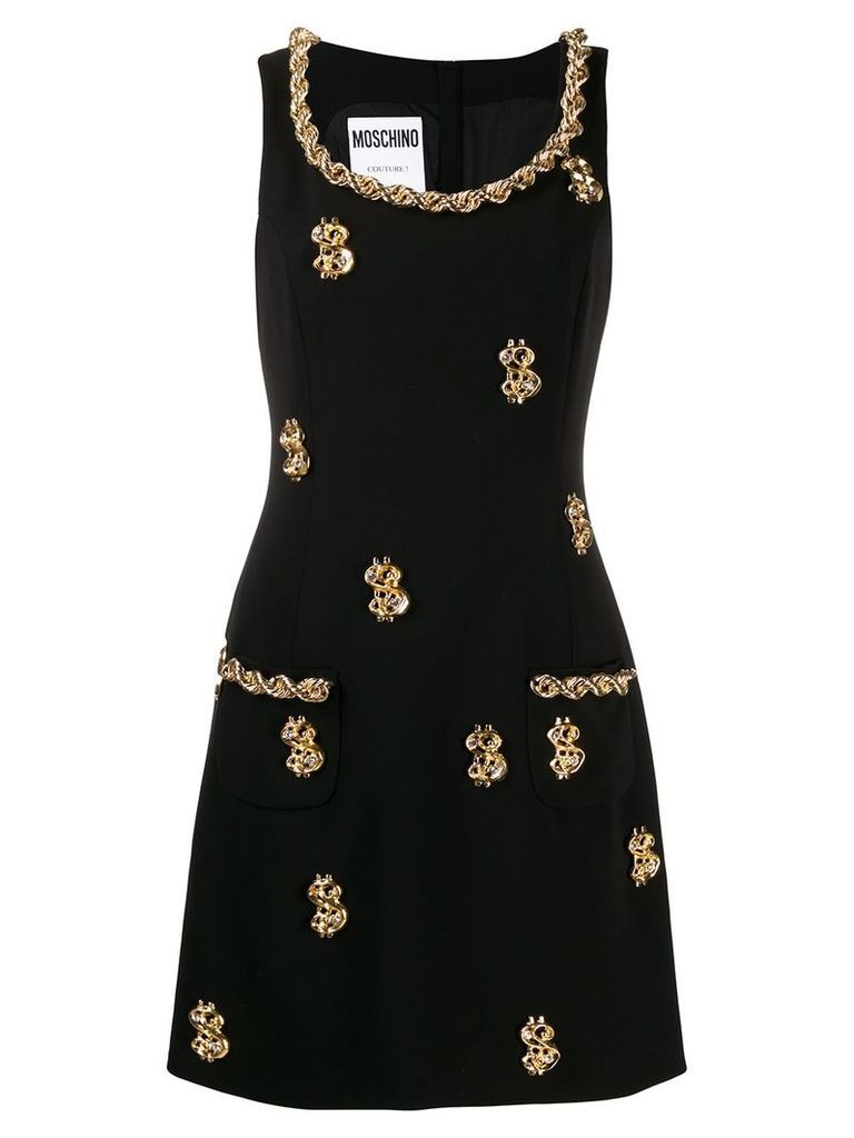 Moschino embellished dress - Black