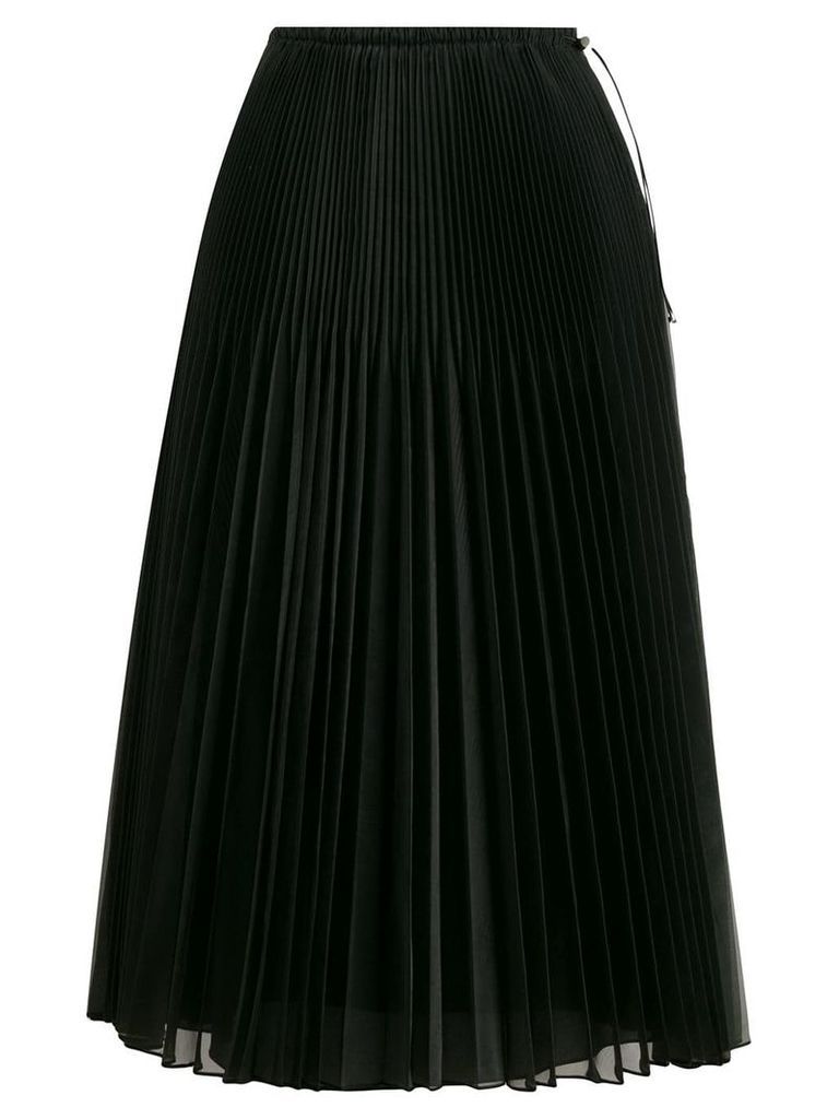 Fendi pleated organza skirt - Black