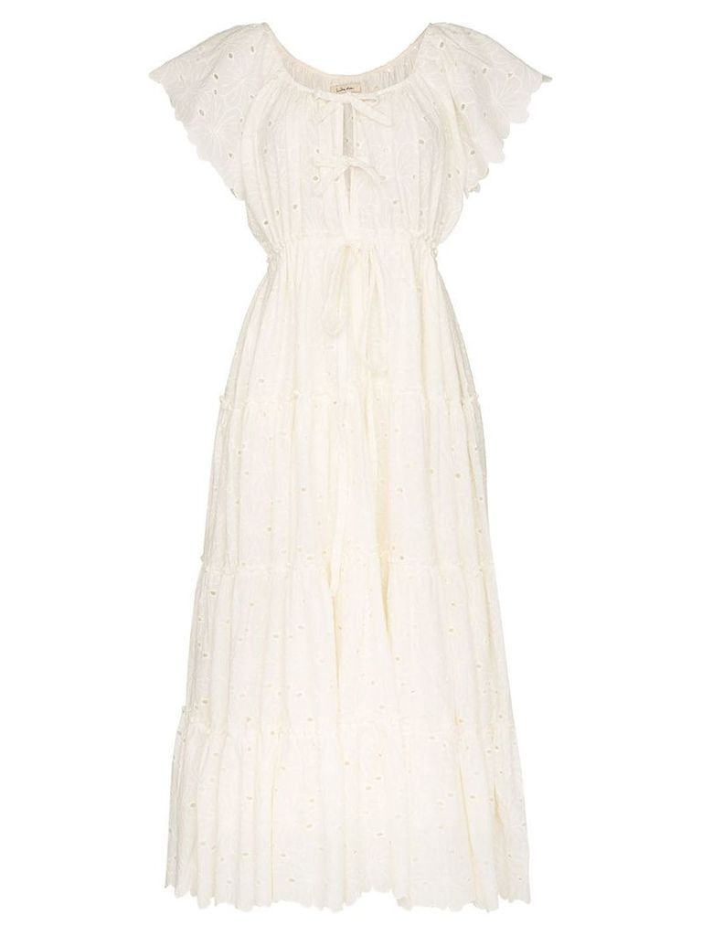 Innika Choo Alotta tiered maxi dress - White