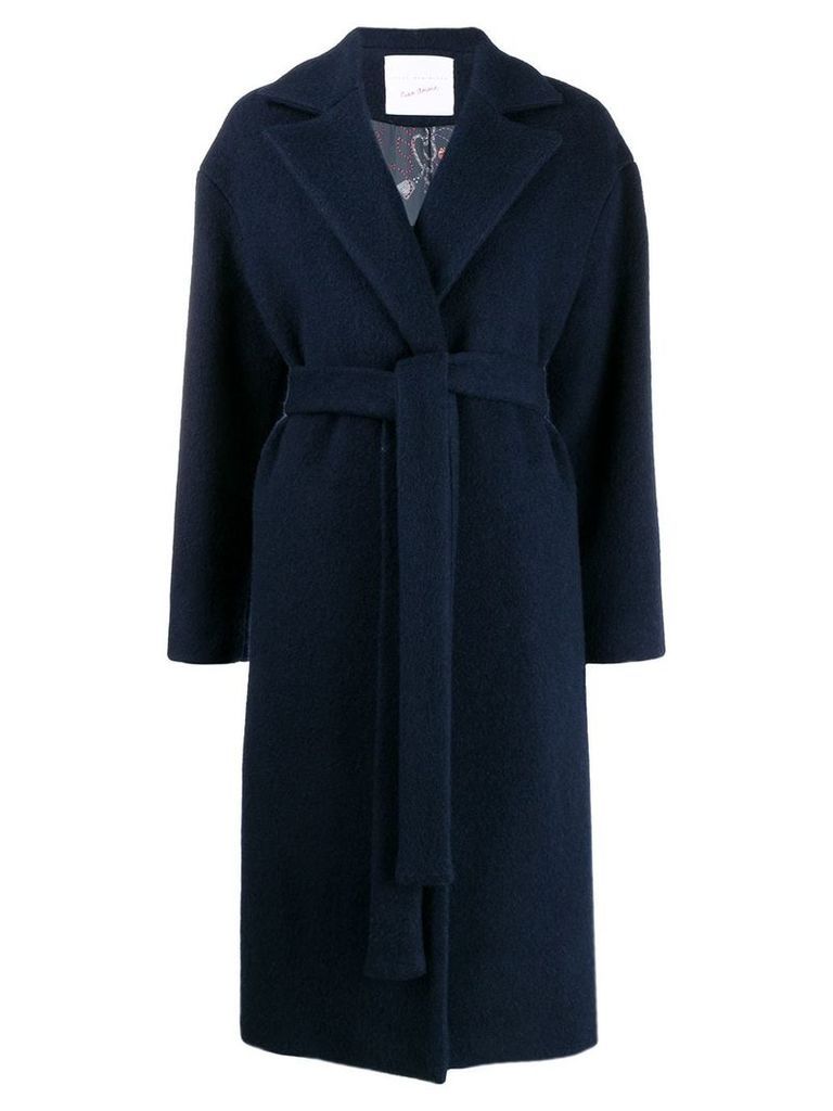 Giada Benincasa belted knee-length coat - Blue