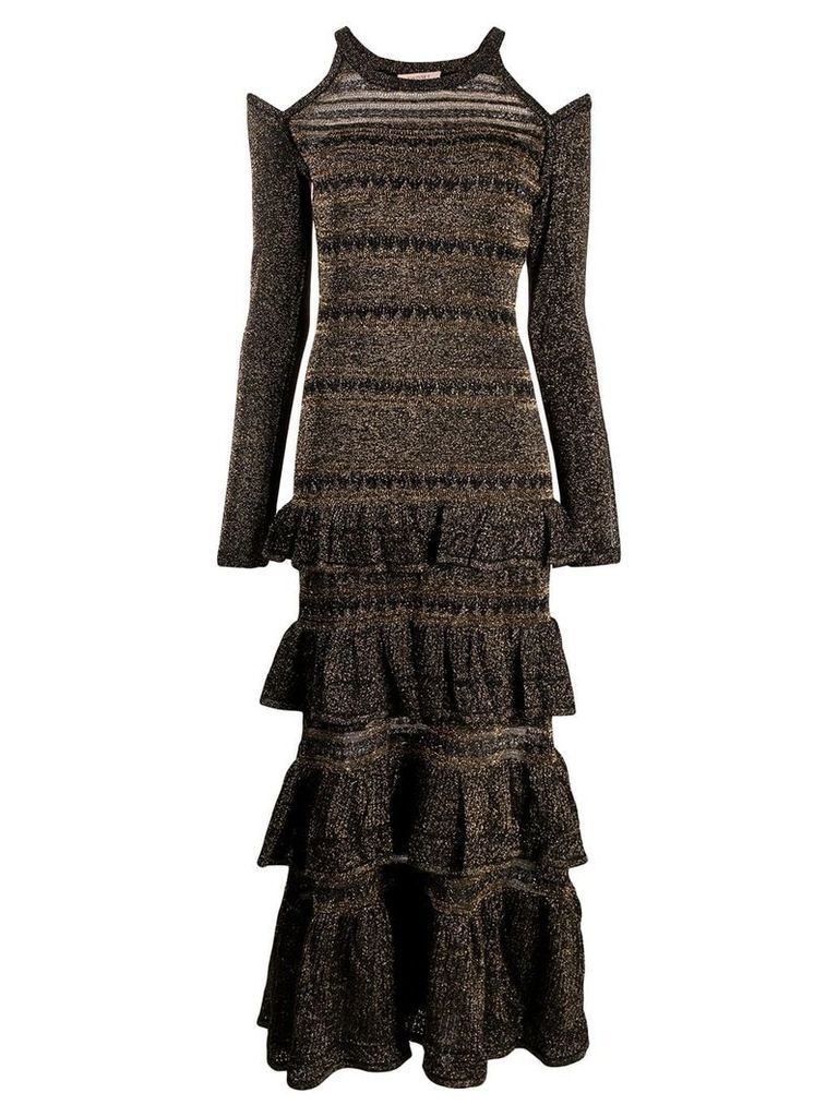 Twin-Set knitted lurex dress - Black