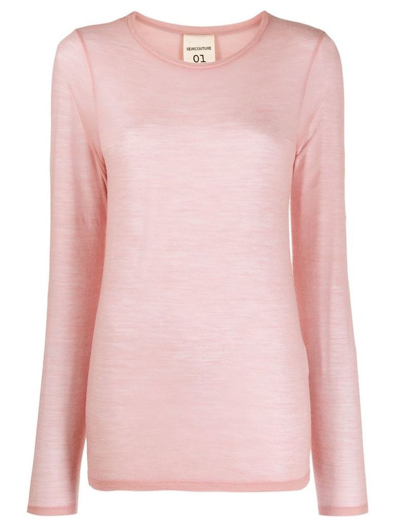 Semicouture fine knit sweater - PINK