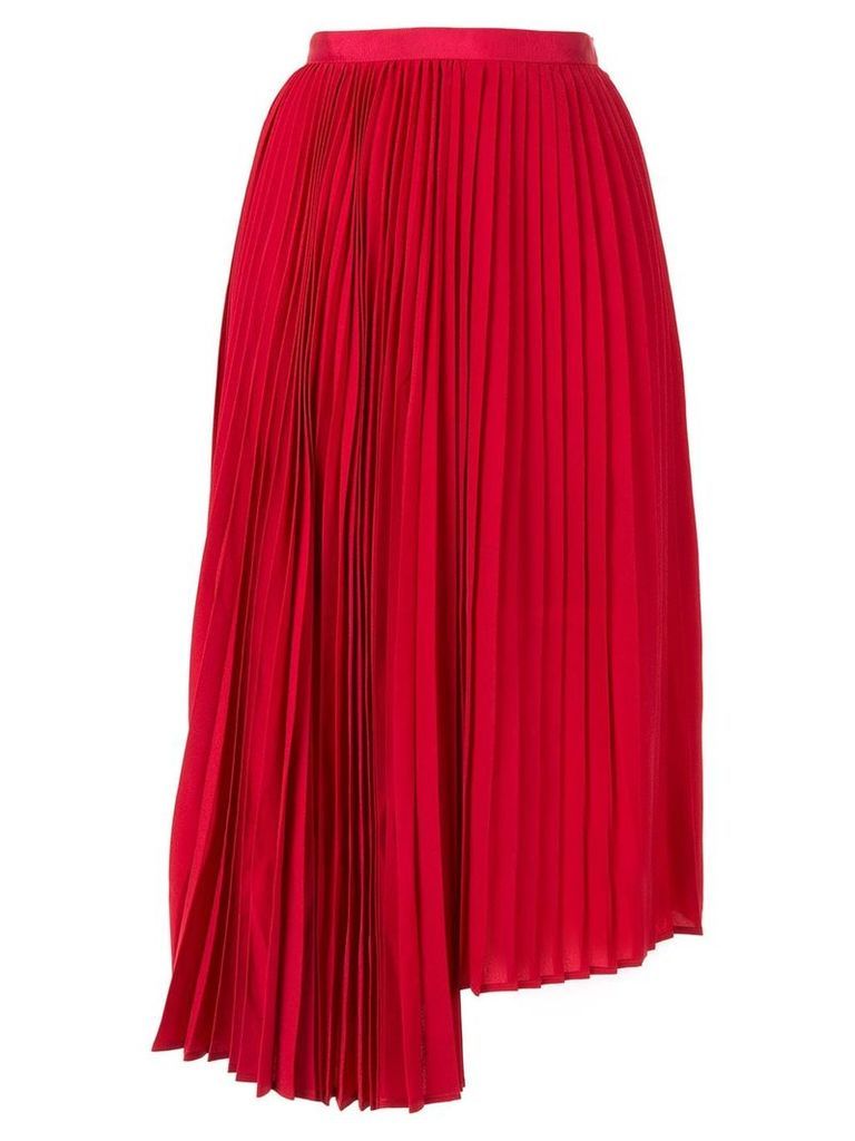 Le Ciel Bleu Georgette asymmetric skirt - Red