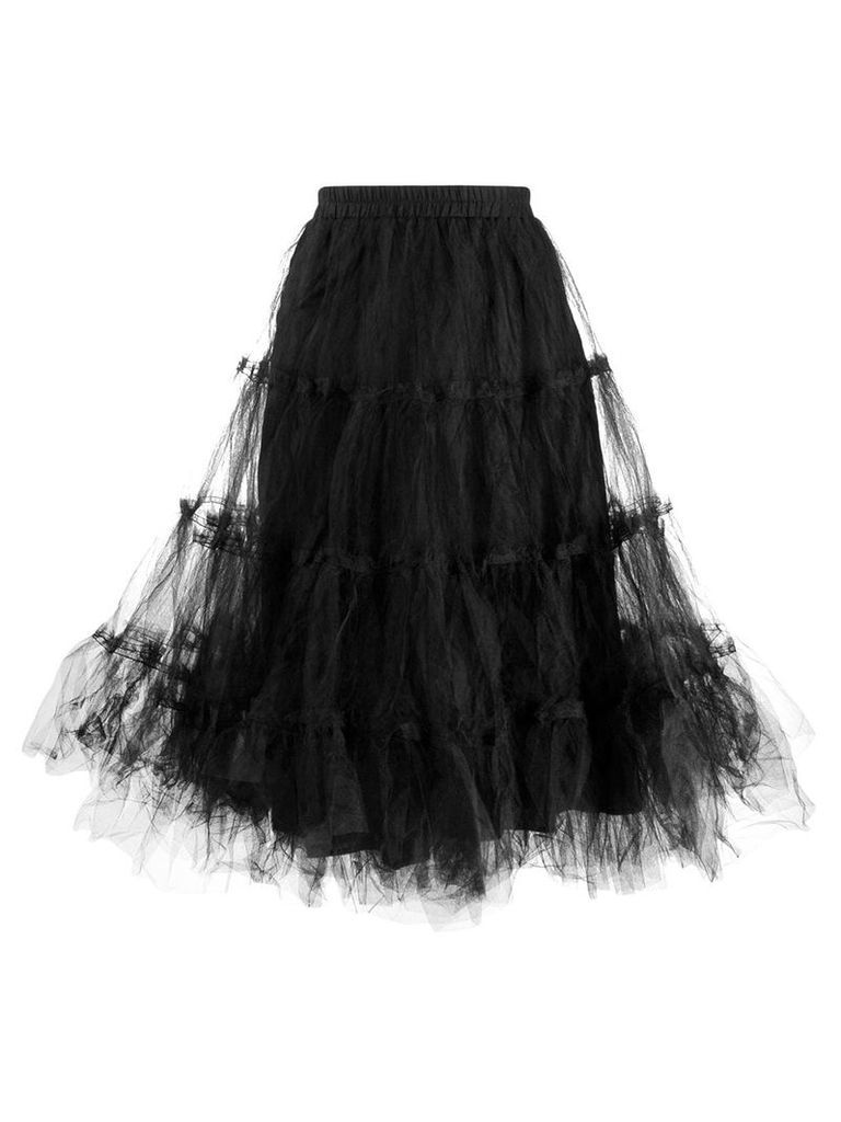 Rundholz Black Label mesh detail tiered skirt