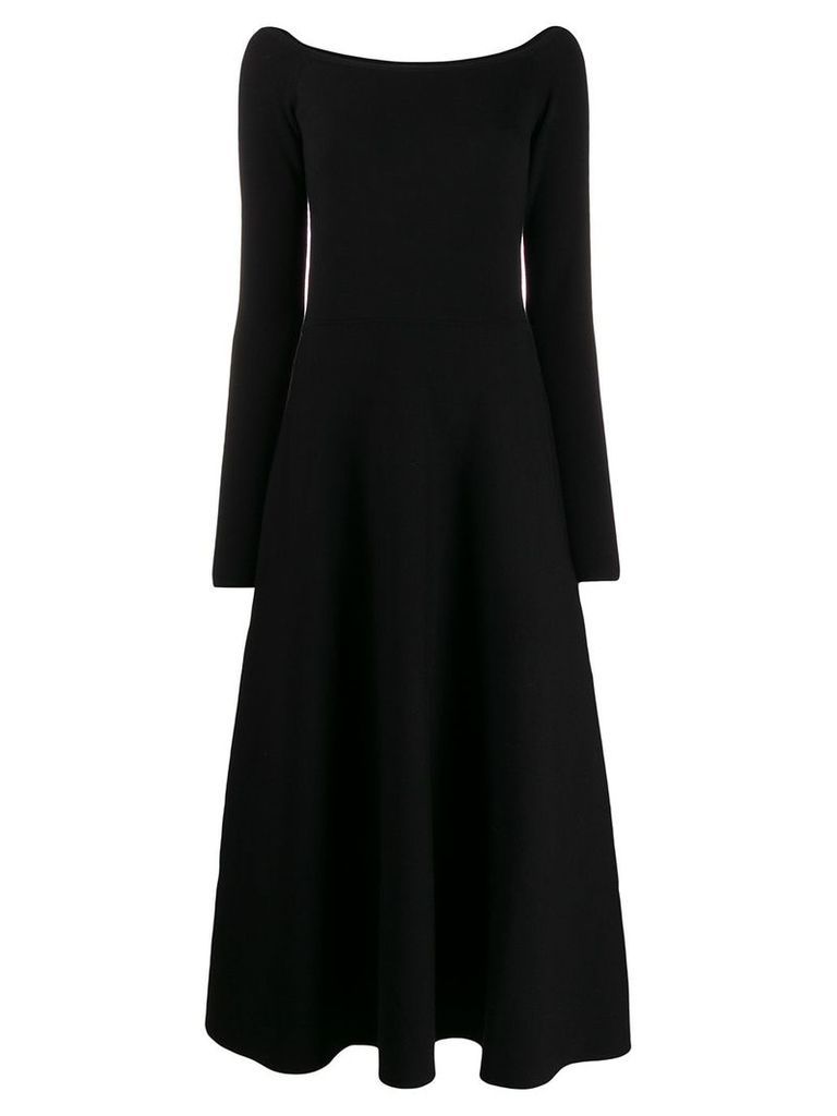 Gabriela Hearst square neck midi dress - Black