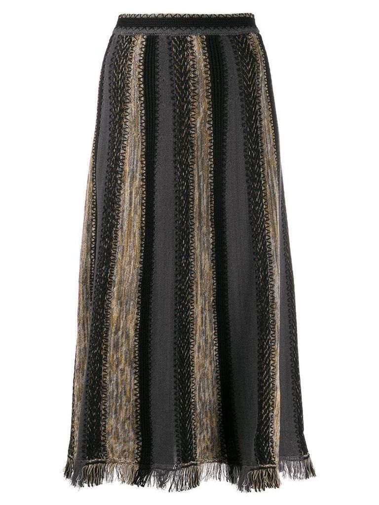 M Missoni patterned knit midi skirt - Black