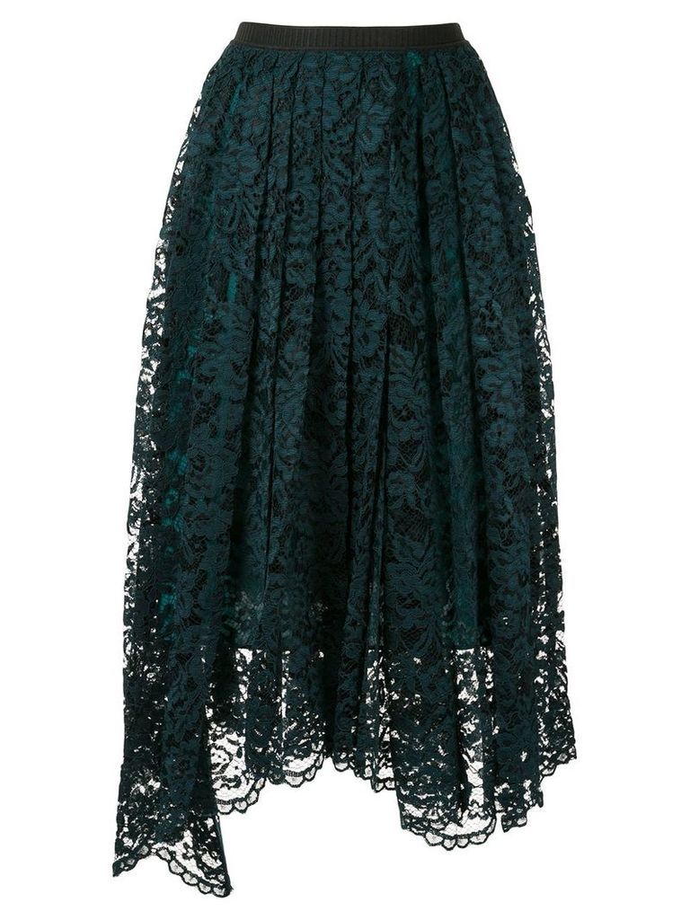 Antonio Marras pleated lace skirt - Blue