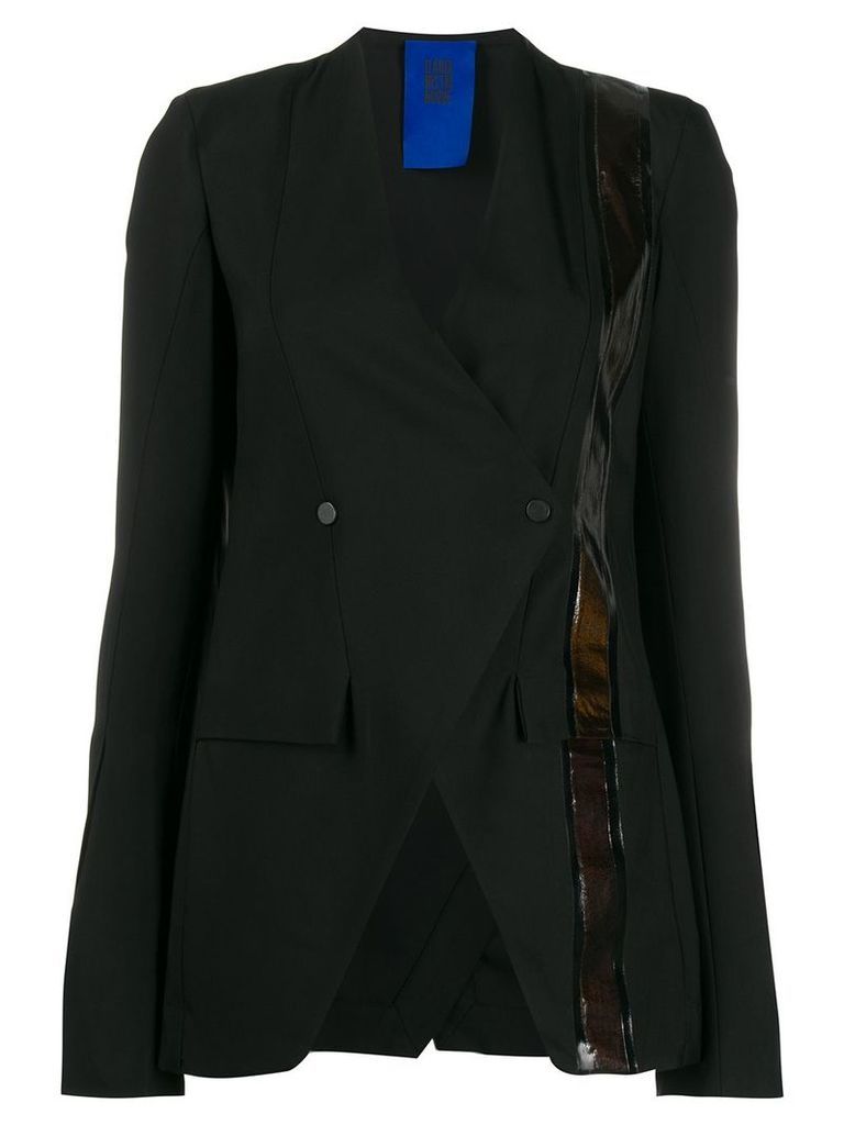 Ilaria Nistri stripe detailed blazer - Black