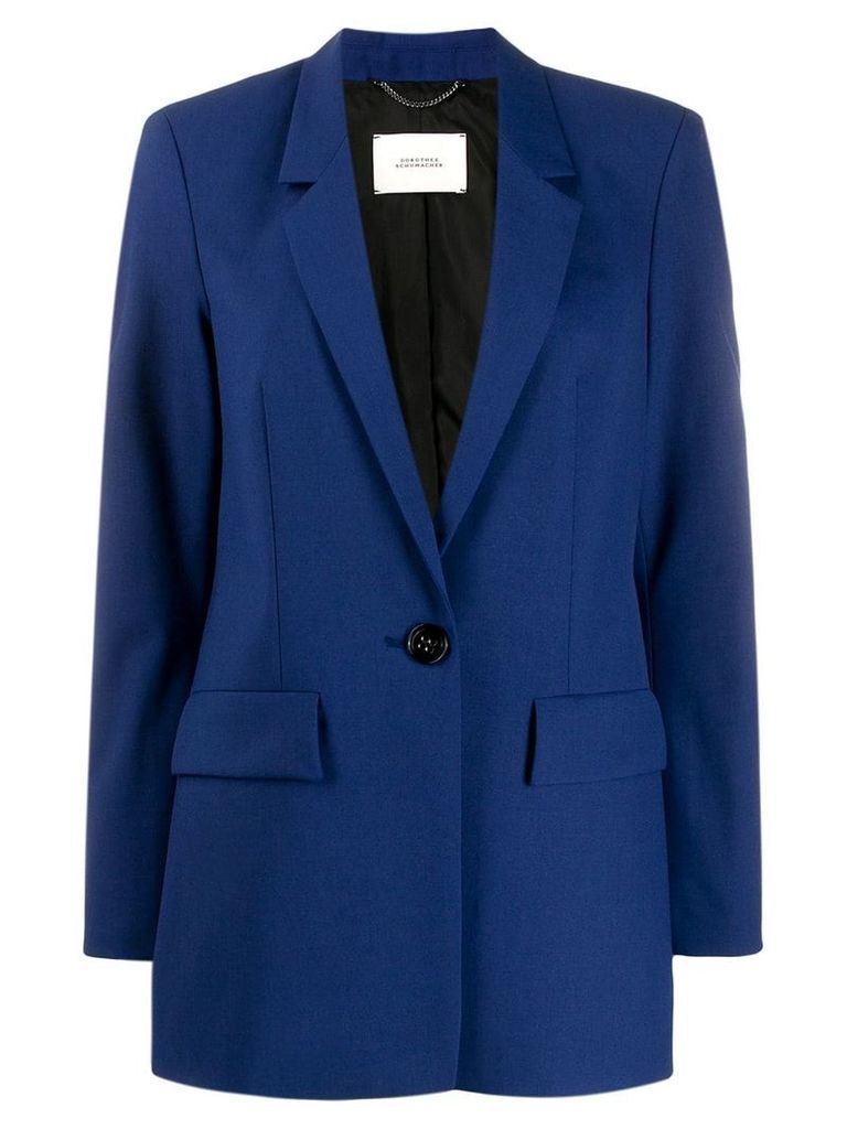 Dorothee Schumacher single-breasted fitted blazer - Blue