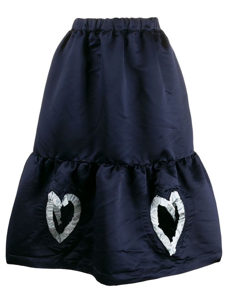 Comme Des Garçons Girl heart detailed skirt - Blue