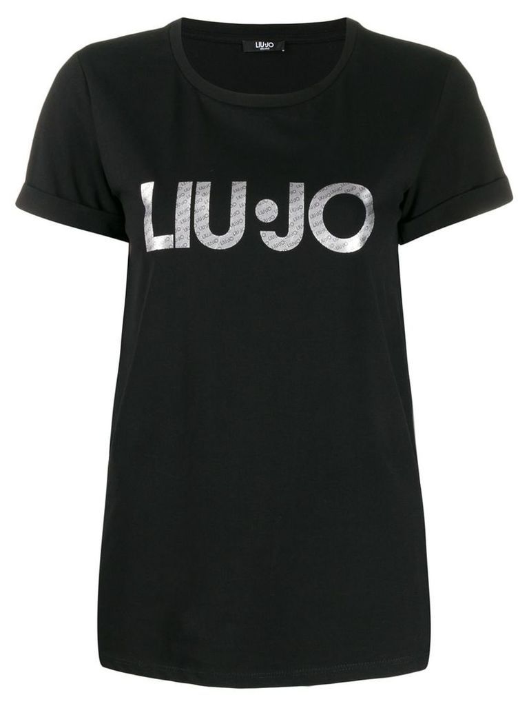 LIU JO logo print T-shirt - Black