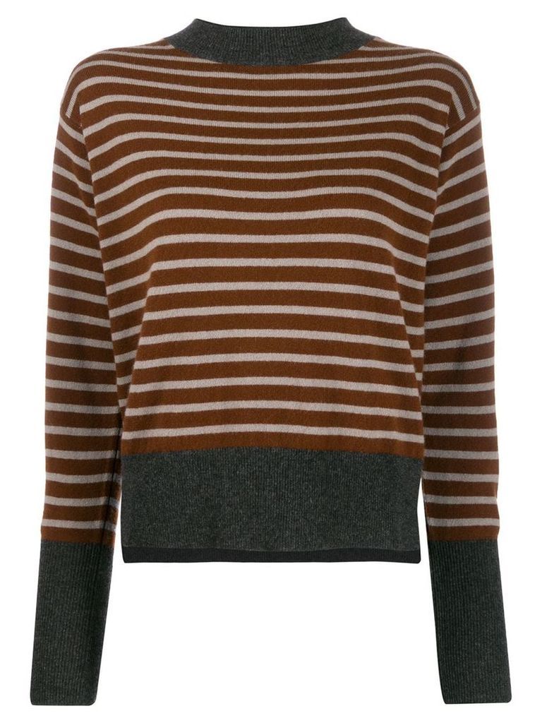 Sofie D'hoore striped knit sweater - Brown