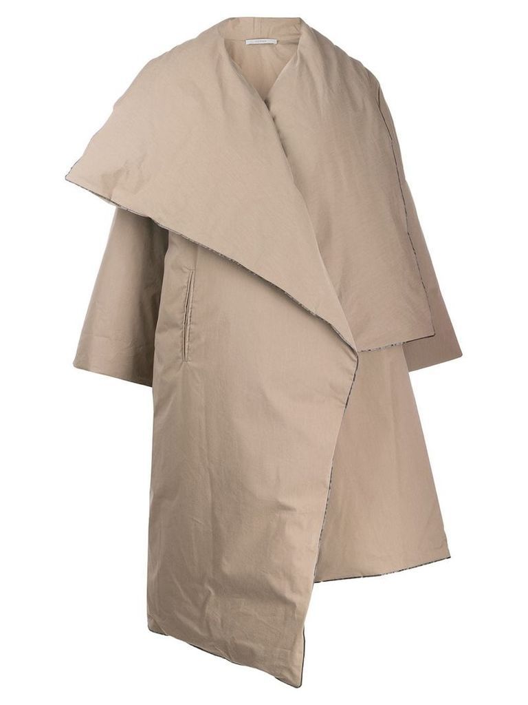 Dusan mid-length oversized coat - NEUTRALS