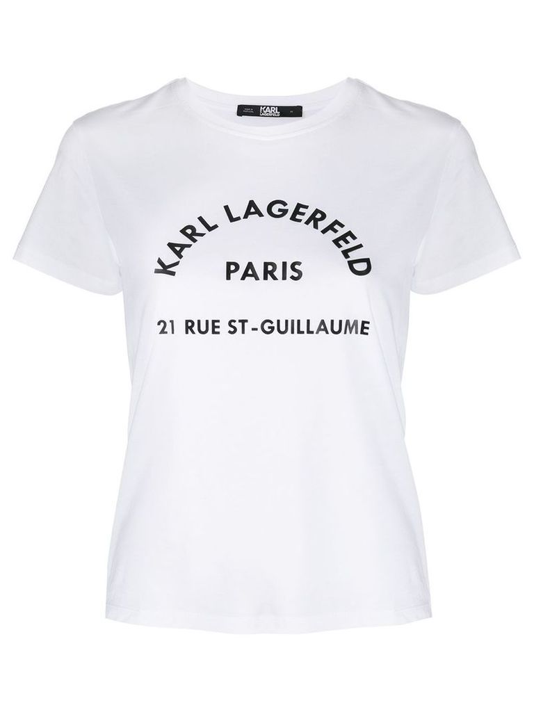 Karl Lagerfeld logo print t-shirt - White