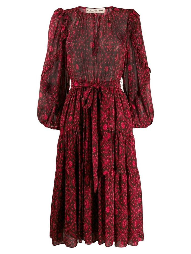 Ulla Johnson printed silk dress - PINK