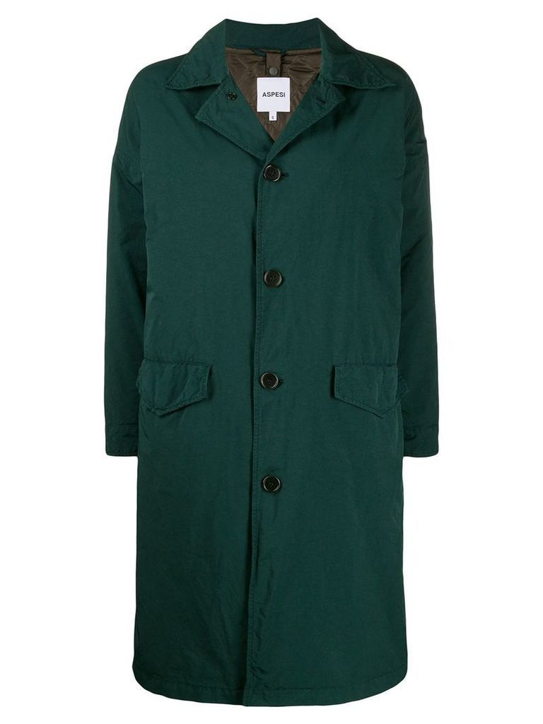Aspesi Granata loose-fit raincoat - Green