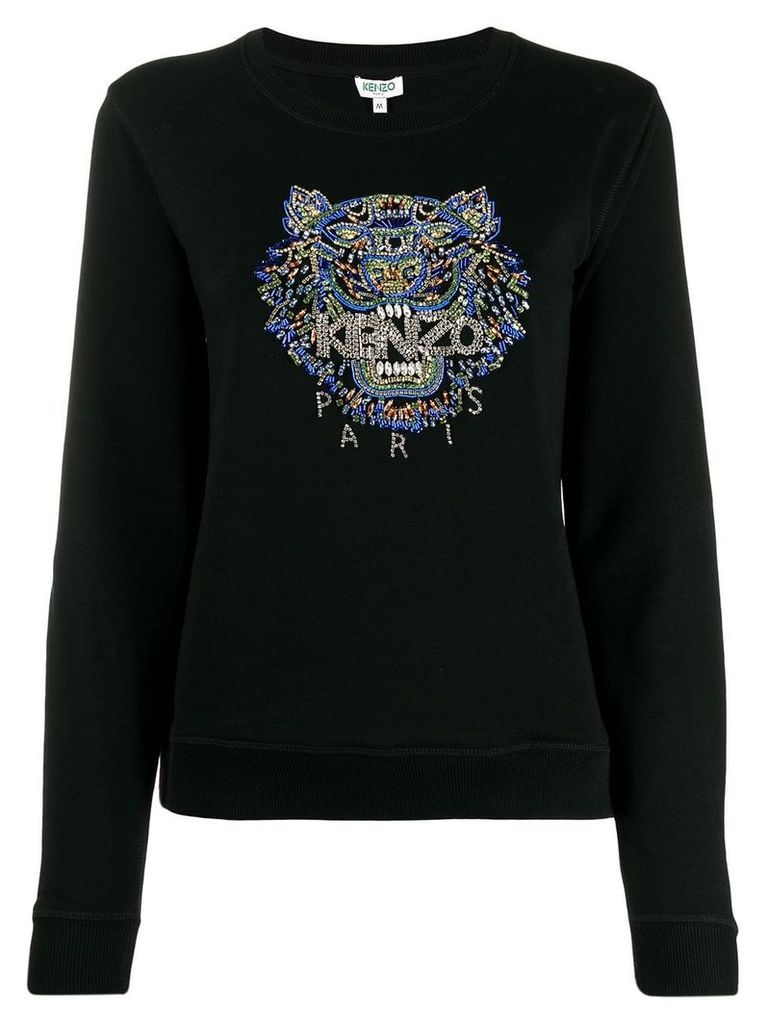 Kenzo Tiger hand-embroidered sweatshirt - Black