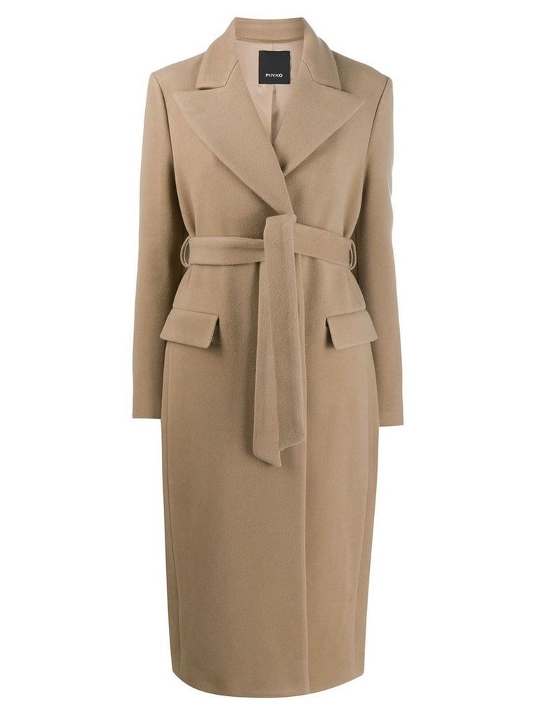 Pinko button front coat - NEUTRALS