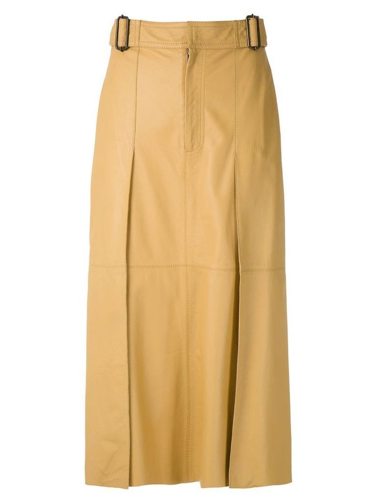 Nk Mestico Renata leather skirt - Yellow
