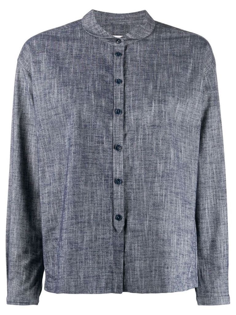 YMC long sleeved cotton shirt - Blue