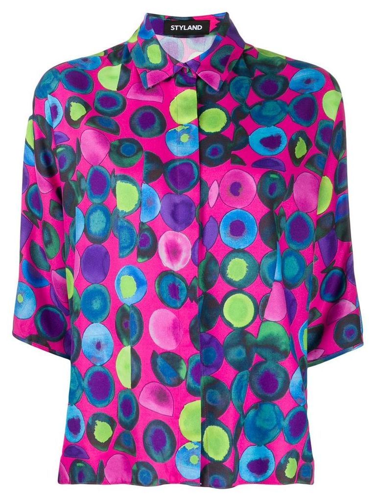 Styland dotted blouse - PINK