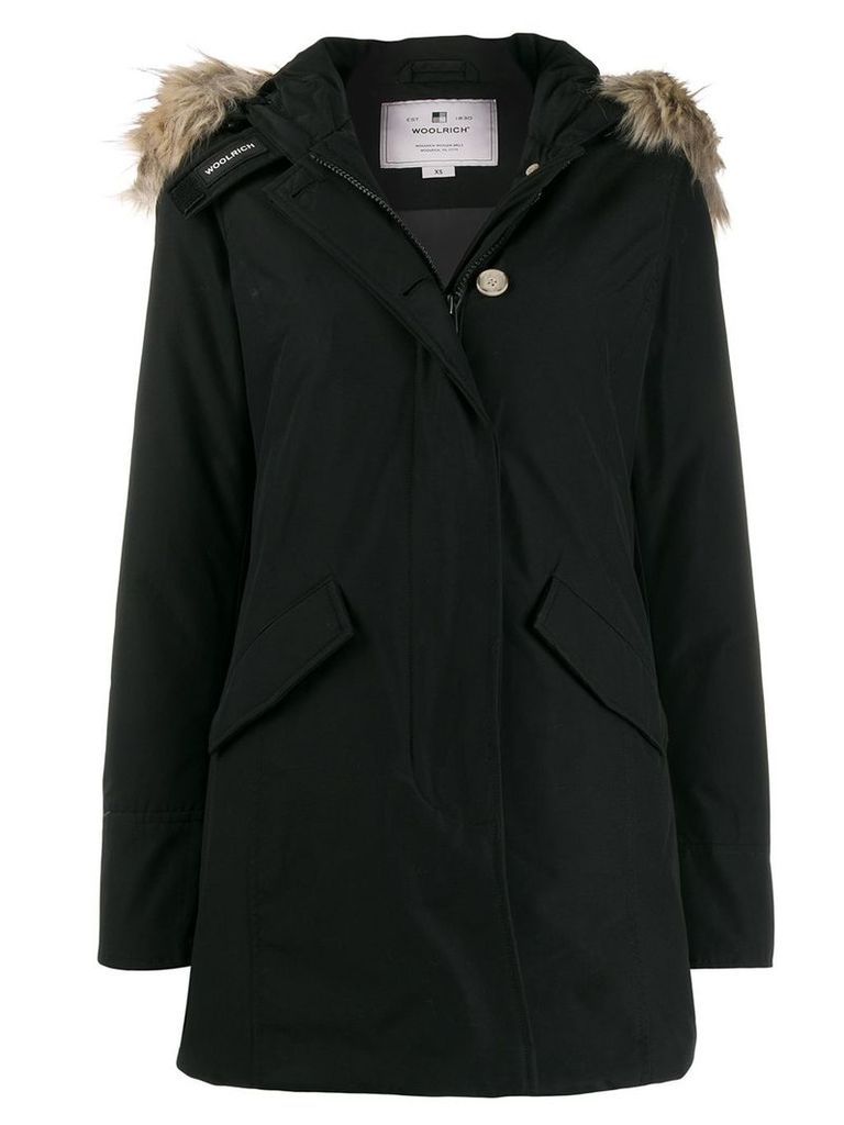 Woolrich hooded parka coat - Black
