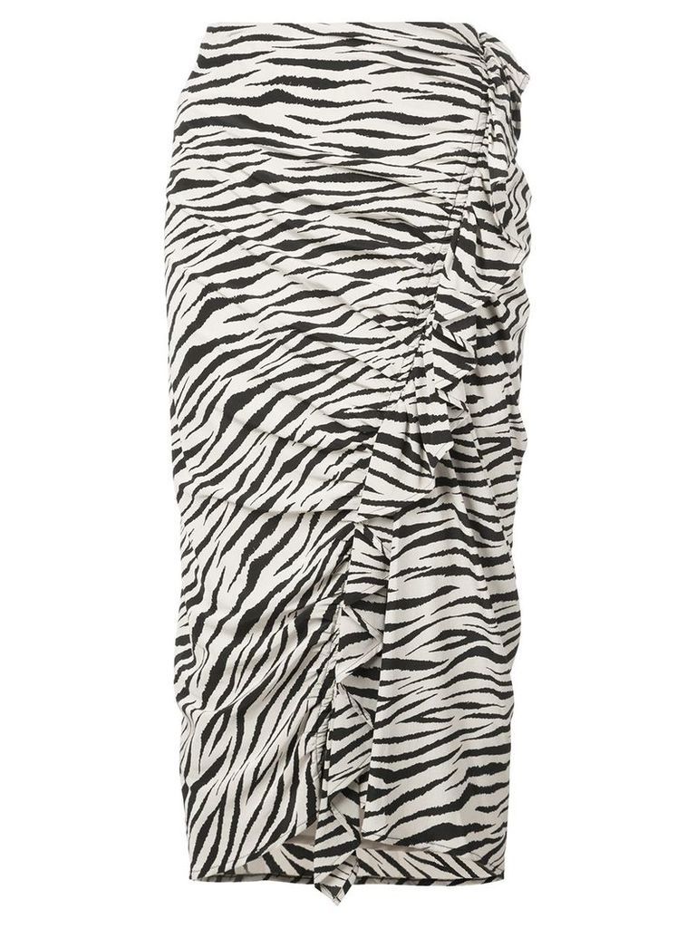 A.L.C. zebra print skirt - Black