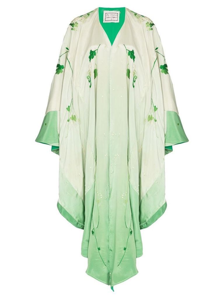By Walid Conchita embroidered kimono jacket - Floral Light