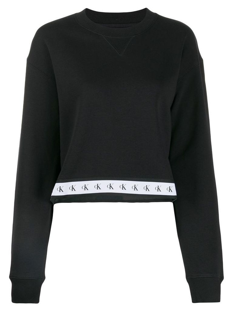 Calvin Klein Jeans logo stripe sweater - Black