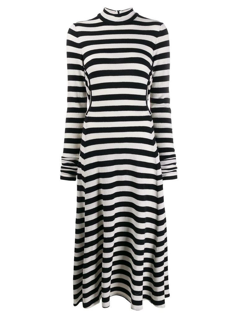 Marc Jacobs striped midi dress - Black