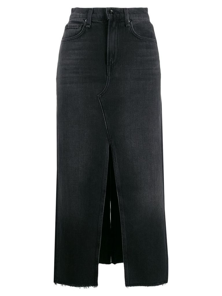 Rag & Bone /Jean high-waisted denim skirt - Black
