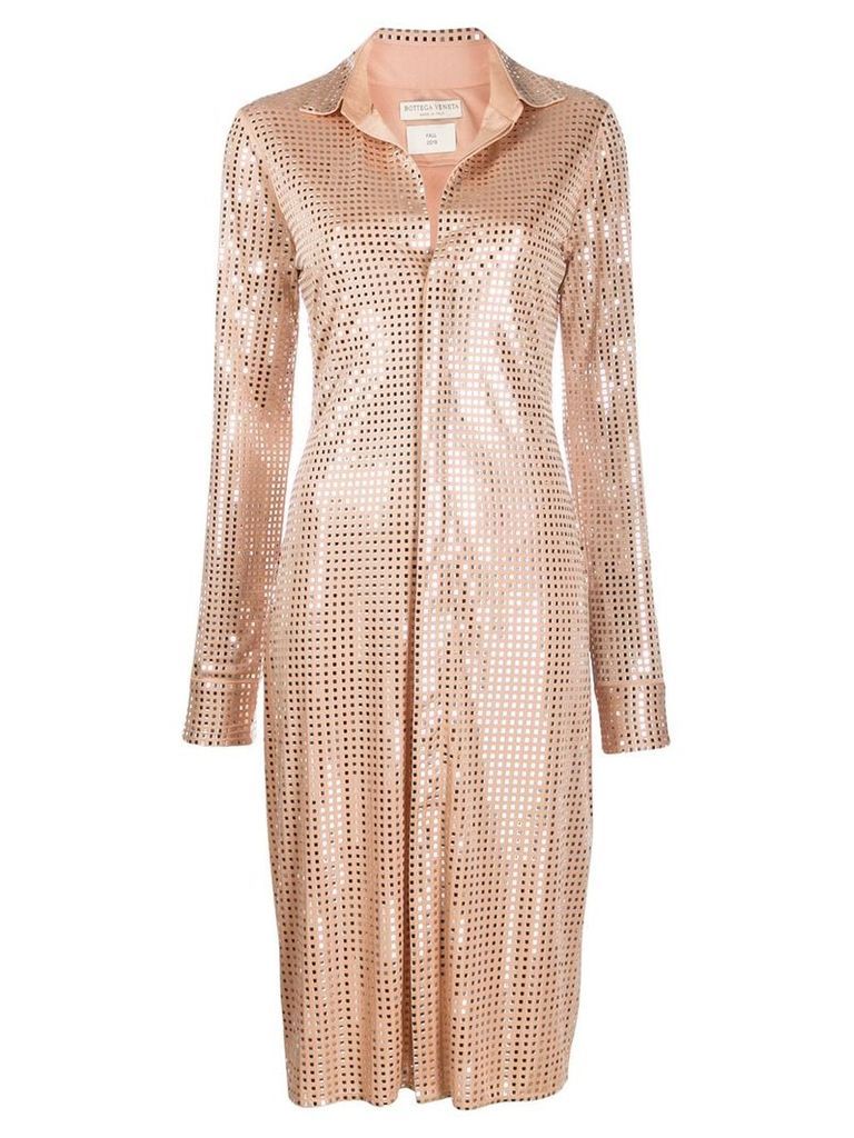 Bottega Veneta studded disco dress - NEUTRALS