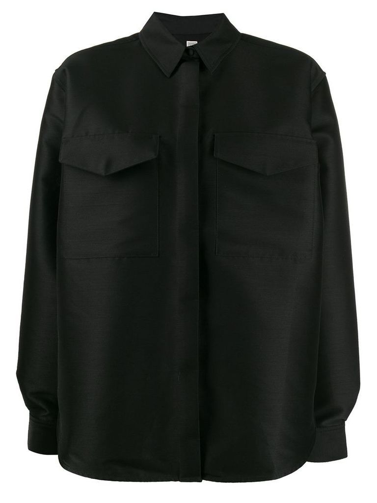 Toteme button collar shirt - Black