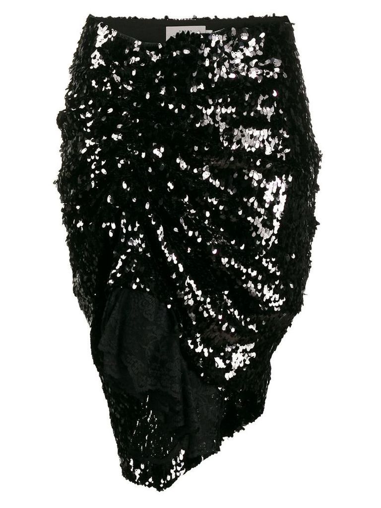 Preen By Thornton Bregazzi darja sequin skirt - Black