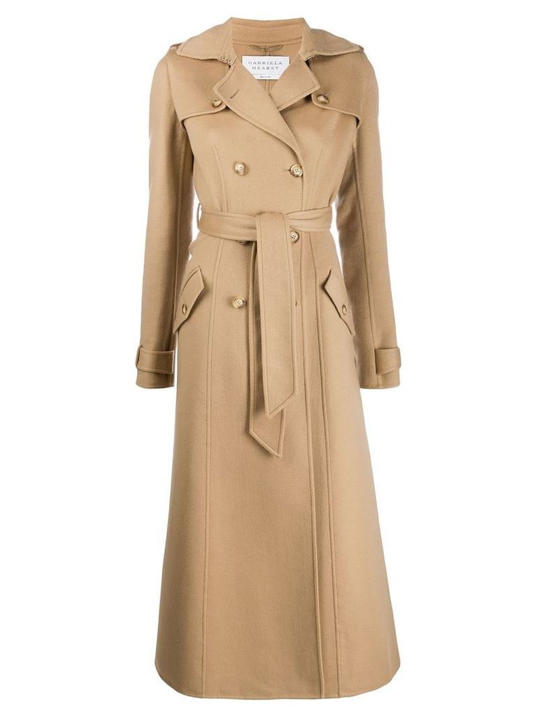 Gabriela Hearst belted trench coat - Brown