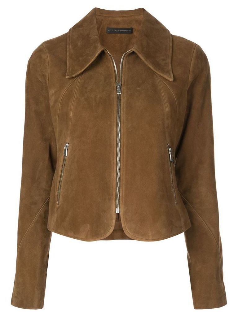 Citizens Of Humanity Iona cropped jacket - Brown