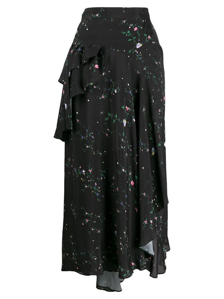 Preen Line Electra draped skirt - Black