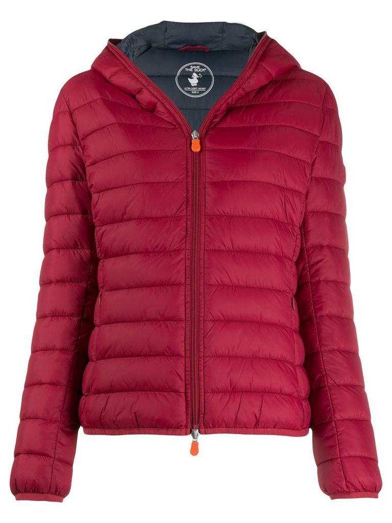 Save The Duck padded hooded jacket - Red
