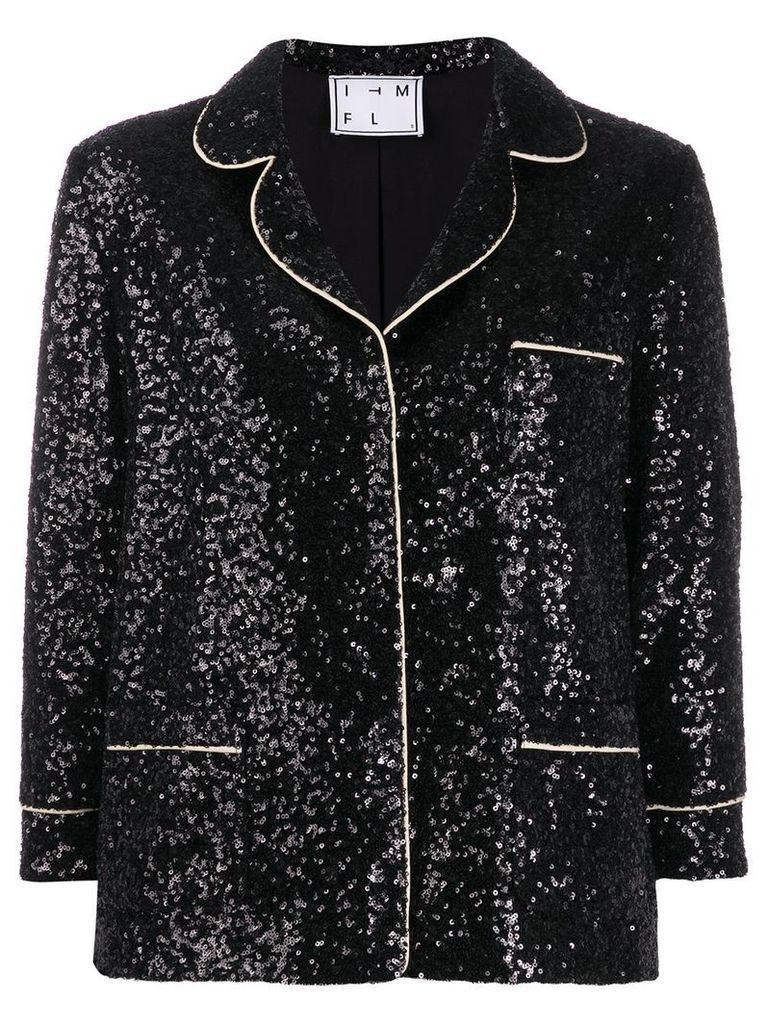 In The Mood For Love Sofia sequin blazer - Black