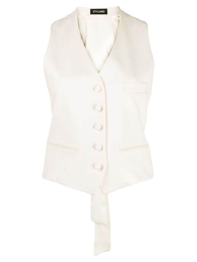 Styland fitted waistcoat - Neutrals